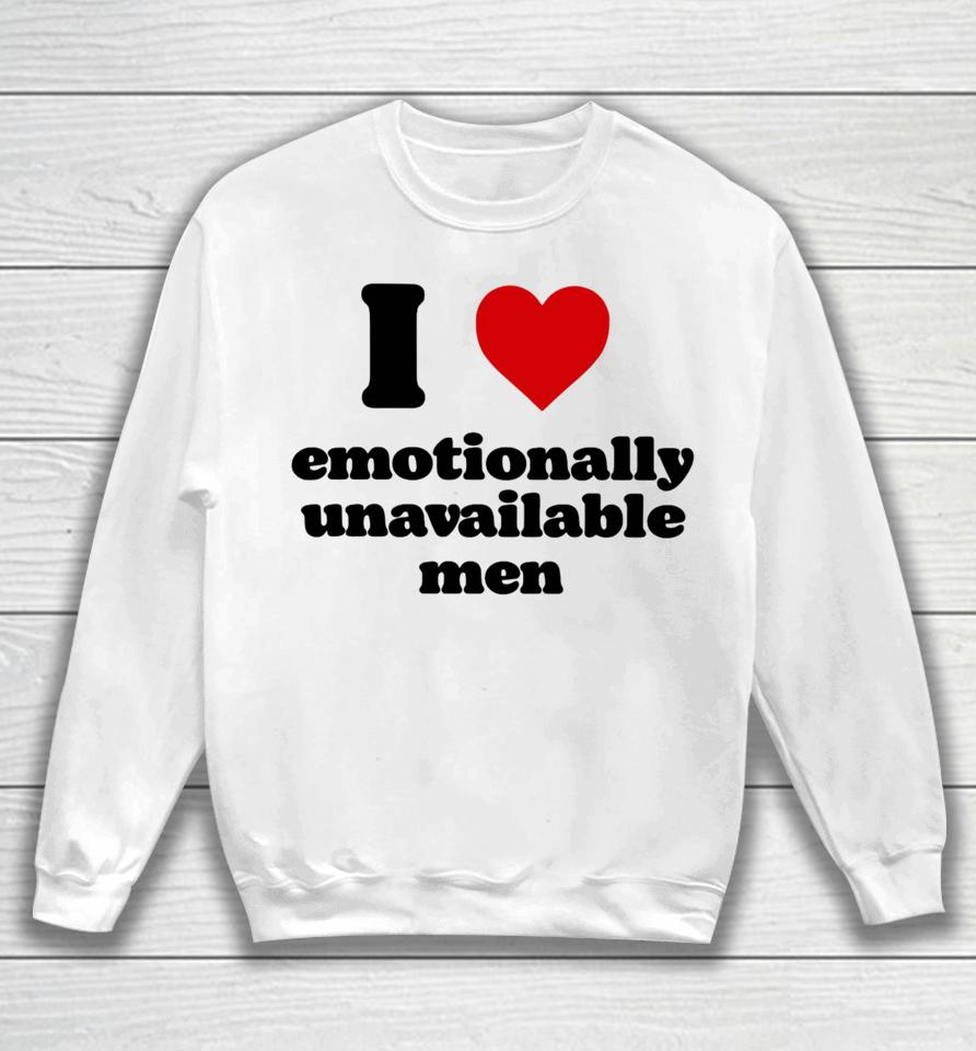 Shopellesong I Heart Emotionally Unavailable Men Sweatshirt