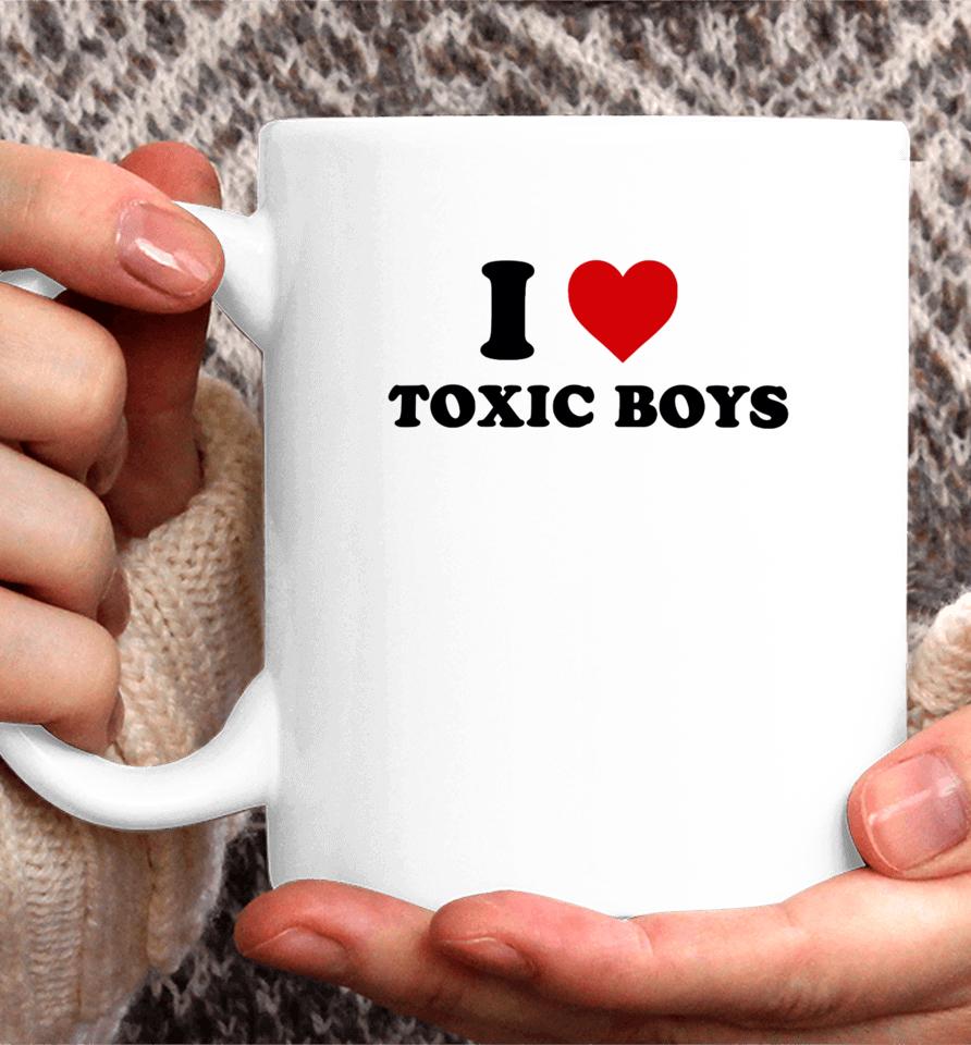 Shopellesong I Heart Toxic Boys Coffee Mug
