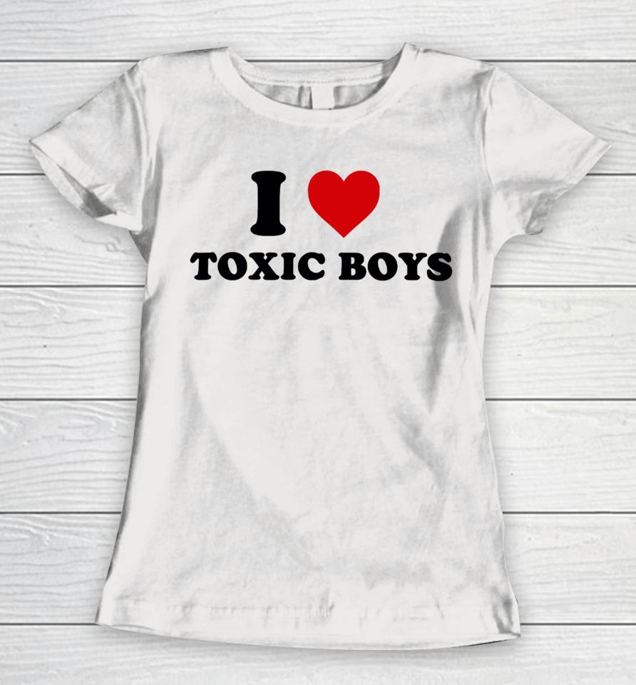Shopellesong I Heart Toxic Boys Women T-Shirt