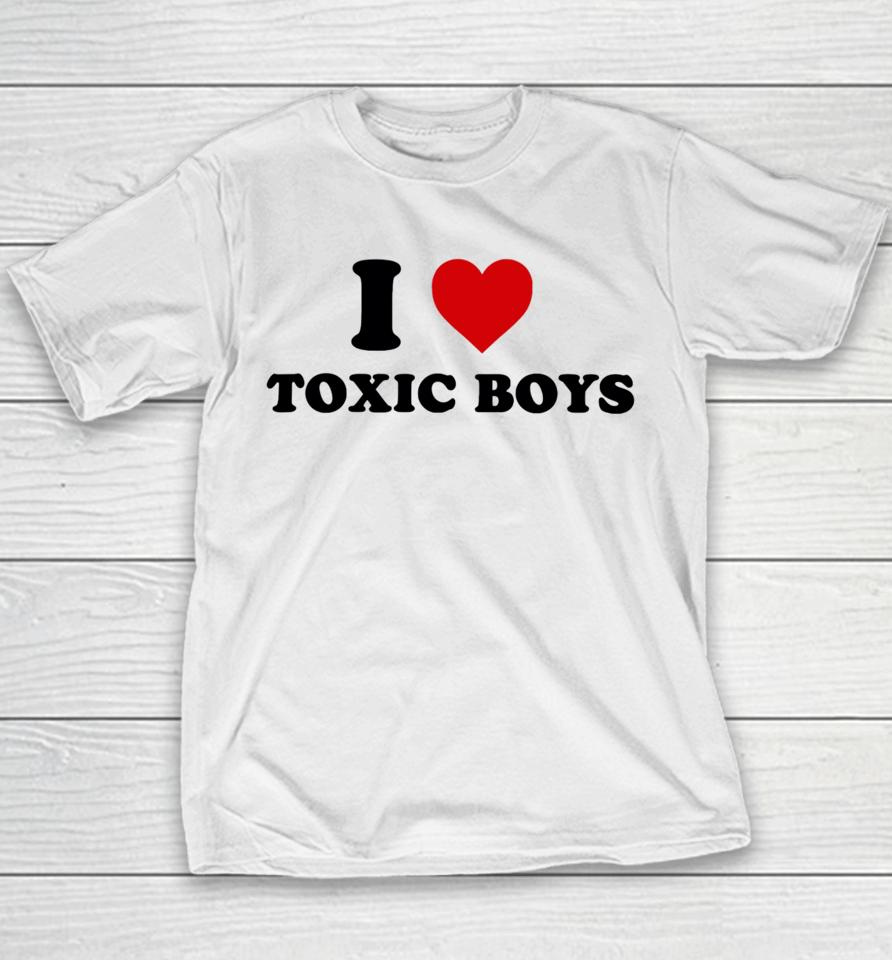 Shopellesong I Heart Toxic Boys Youth T-Shirt