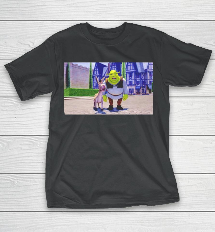 Shrek And Donkey In Sherks House T-Shirt
