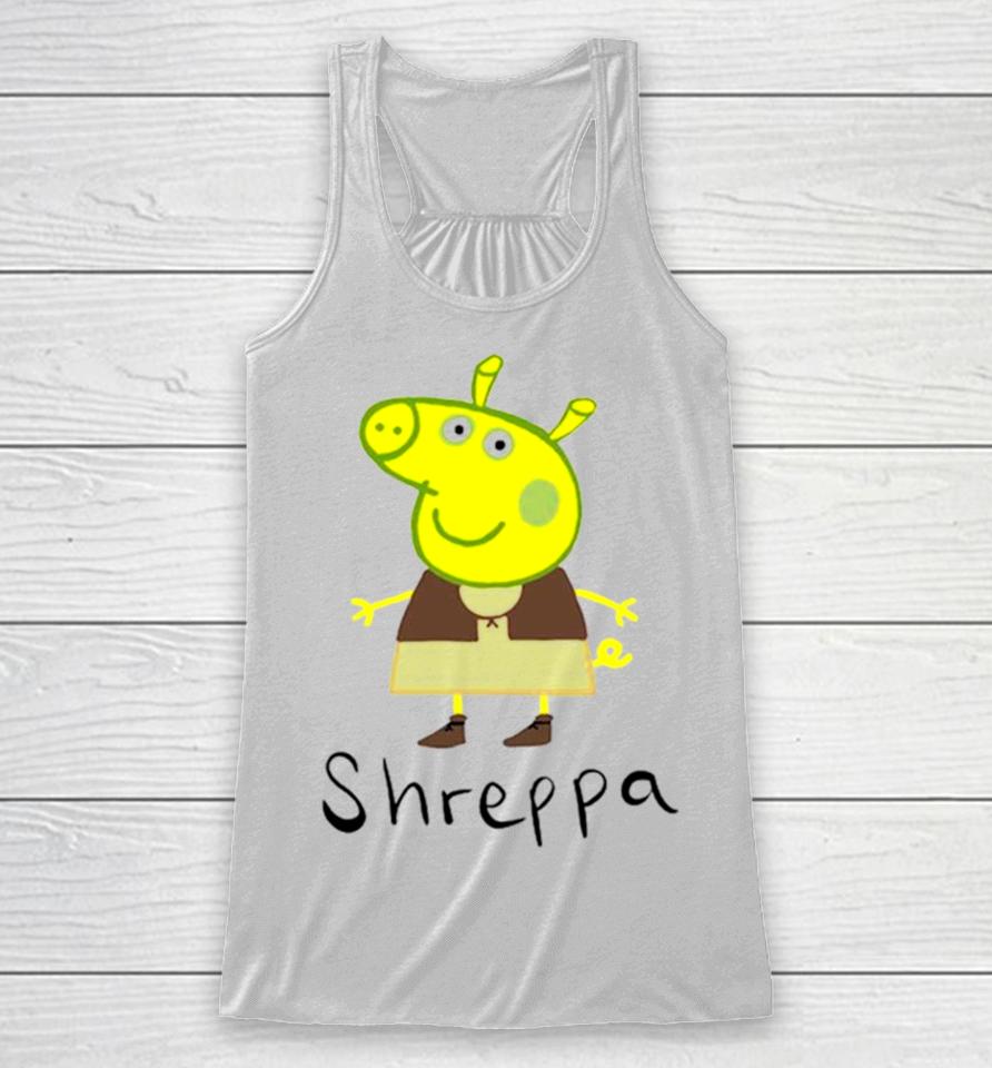 Shreppa Peppa Pig Shrek Racerback Tank