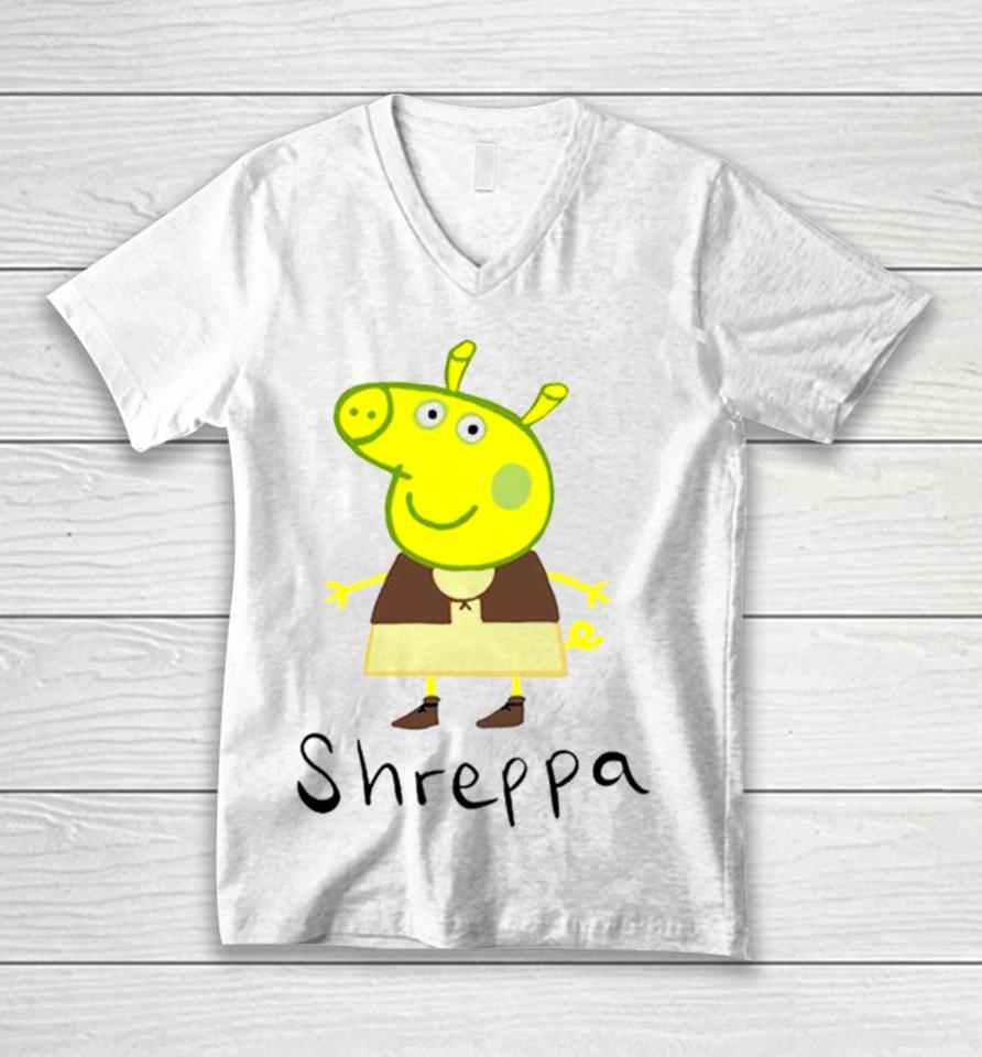 Shreppa Peppa Pig Shrek Unisex V-Neck T-Shirt