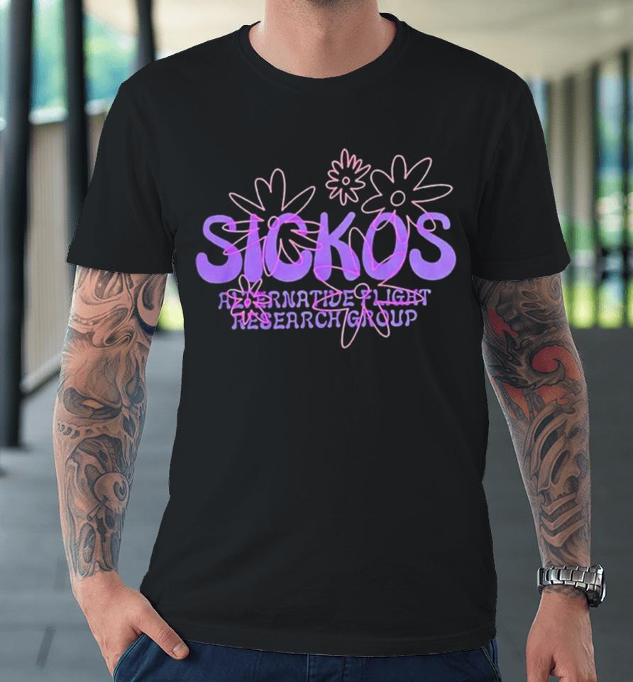 Sickos Floral Alternative Flight Research Group Tshirts Premium T-Shirt