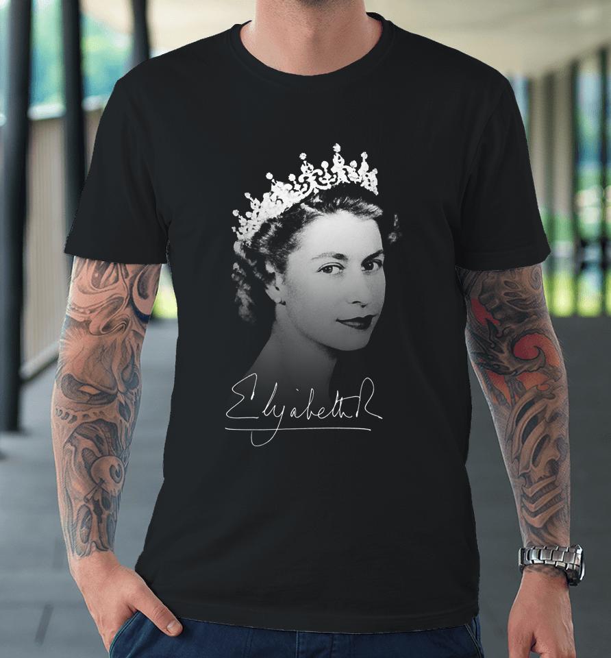 Signature Of Elizabeth Ii Premium T-Shirt
