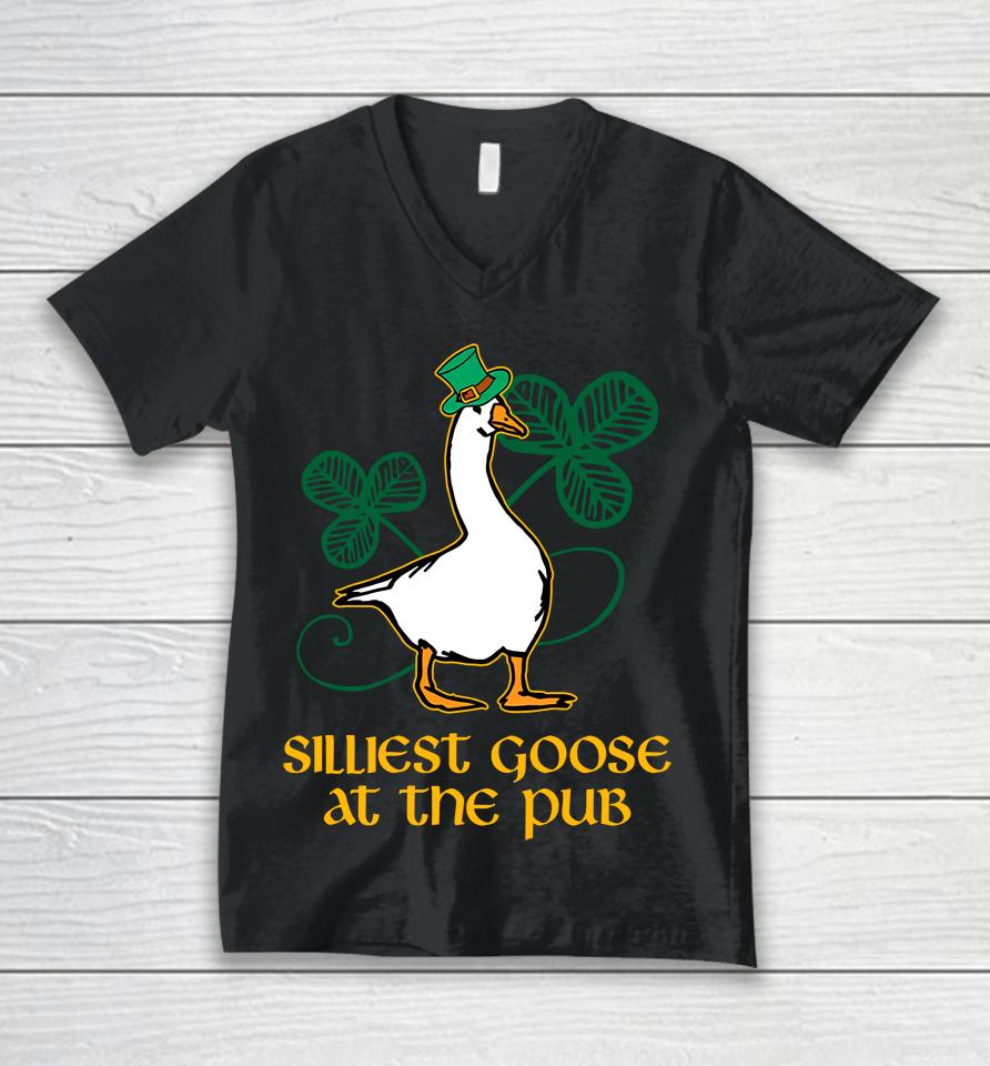 Silliest Goose At The Pub Unisex V-Neck T-Shirt