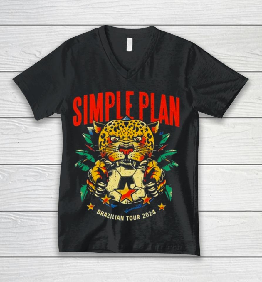 Simple Plan Brazilian Tour 2024 Unisex V-Neck T-Shirt