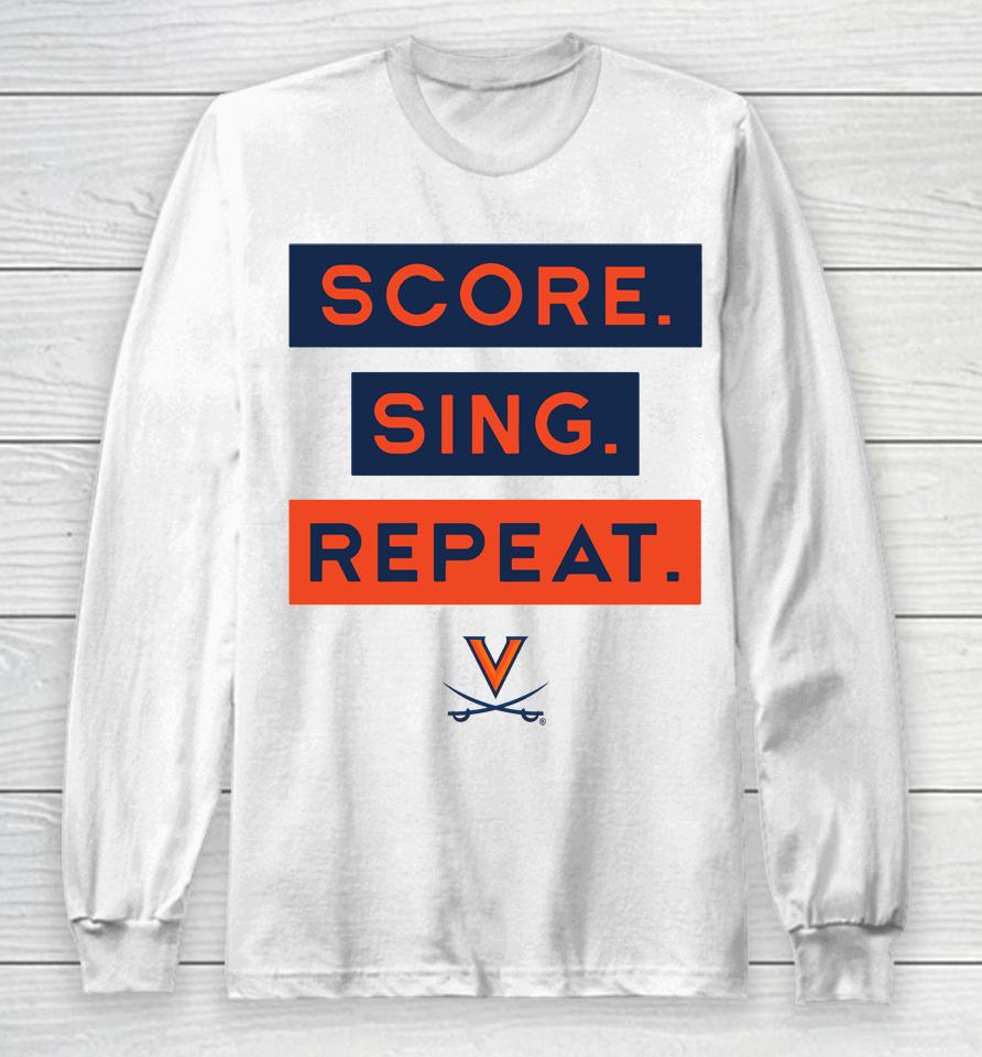 Sing Score Repeat Gray Uva Book Stores Long Sleeve T-Shirt
