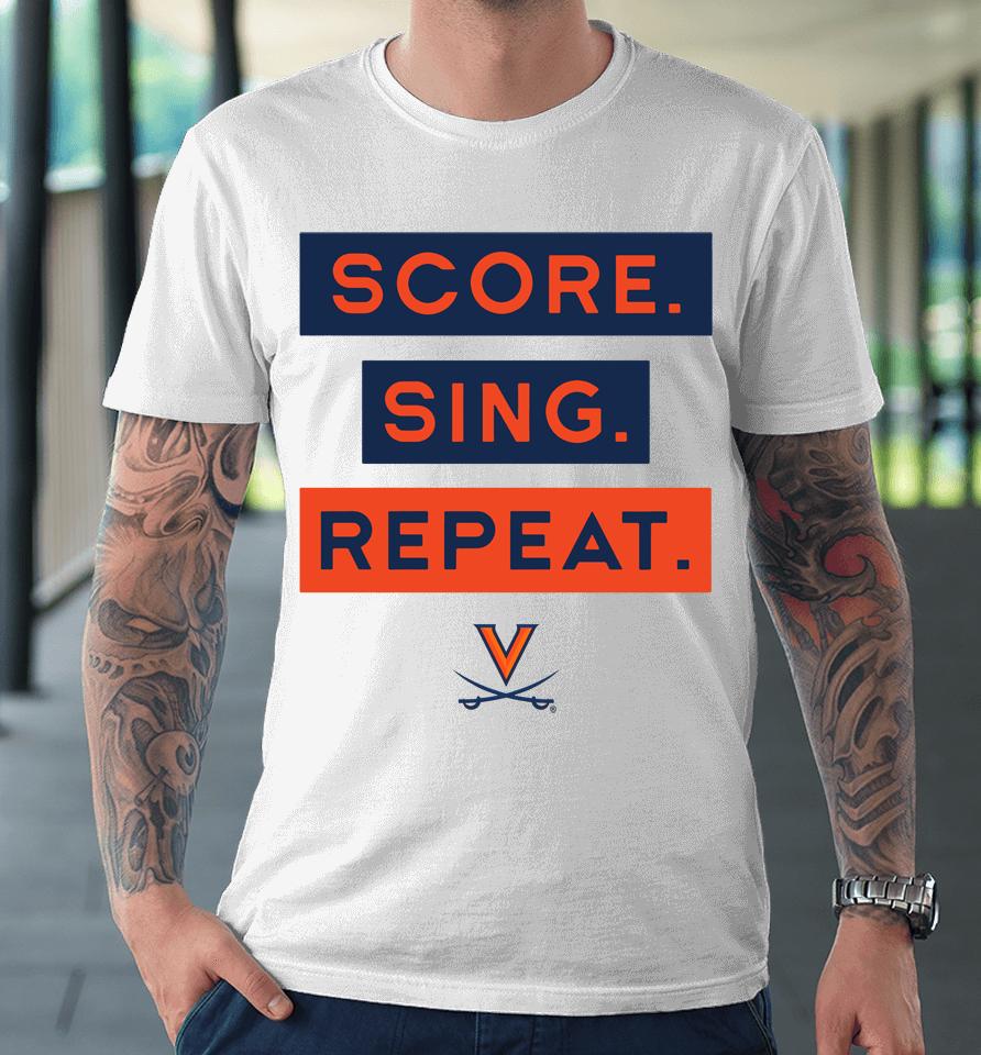 Sing Score Repeat Gray Uva Book Stores Premium T-Shirt