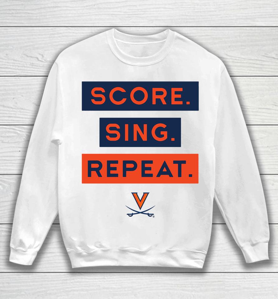 Sing Score Repeat Gray Uva Book Stores Sweatshirt