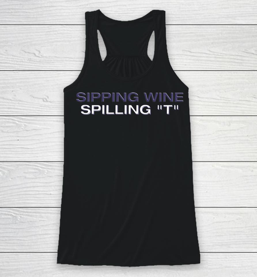 Sipping Wine Spilling Racerback Tank
