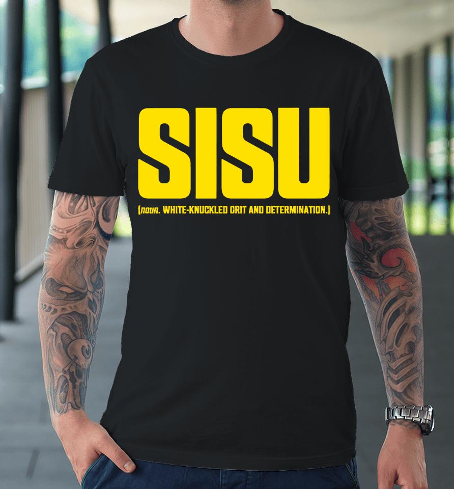 Sisu White-Knuckled Grit And Determination Premium T-Shirt