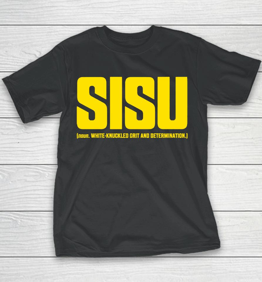 Sisu White-Knuckled Grit And Determination Youth T-Shirt
