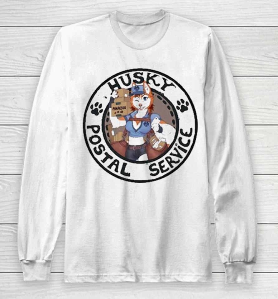 Sixthleafclover Merch Husky Postal Service Long Sleeve T-Shirt