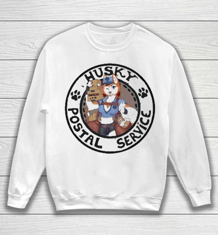 Sixthleafclover Merch Husky Postal Service Sweatshirt