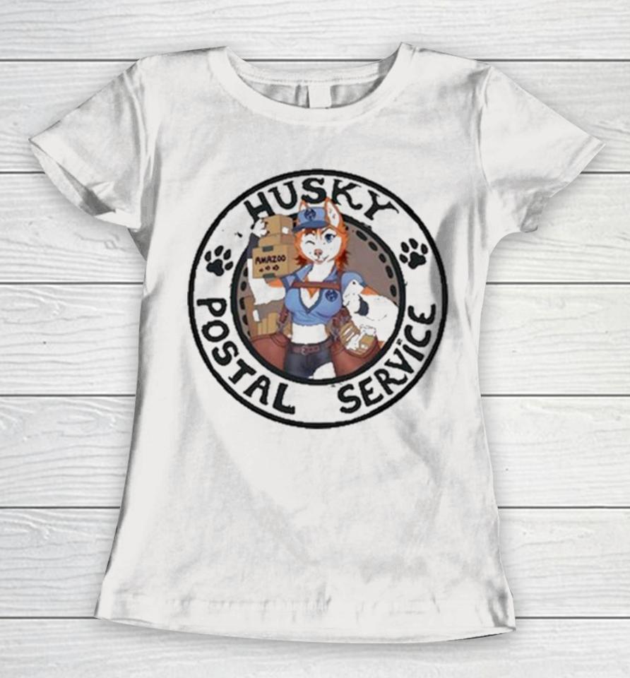Sixthleafclover Merch Husky Postal Service Women T-Shirt