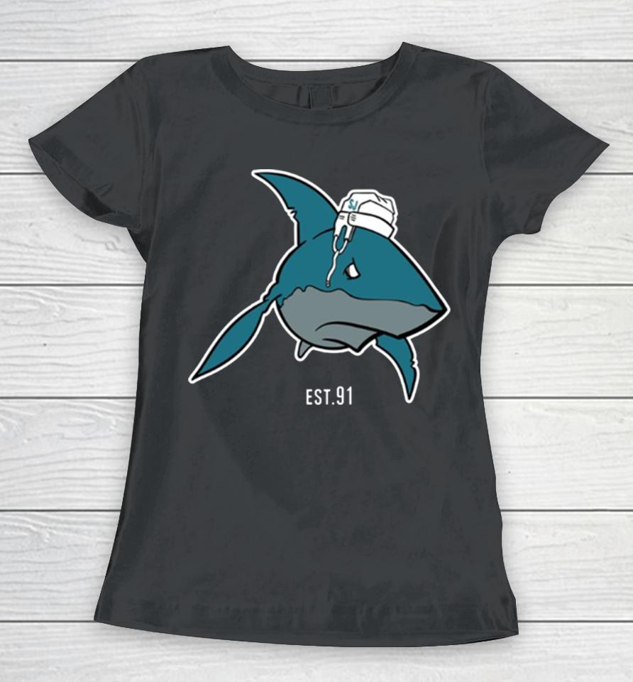 Sj Sharks Est 91 San Jose Sharks Women T-Shirt