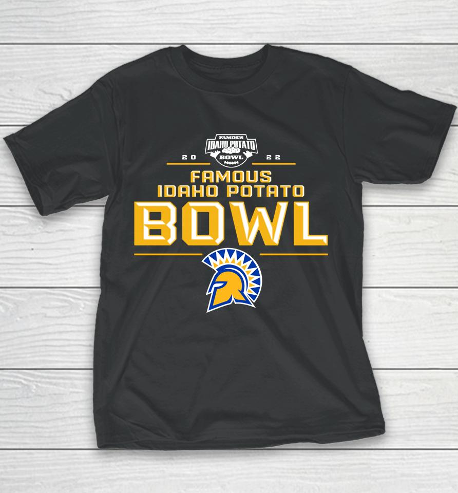 Sjsu Jose State 2022 Famous Idaho Potato Bowl Playoff Youth T-Shirt