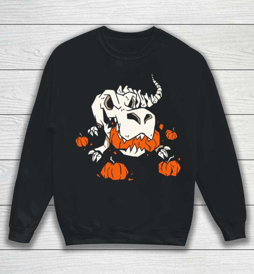 Skeleton Dinosaur Halloween Sweatshirt