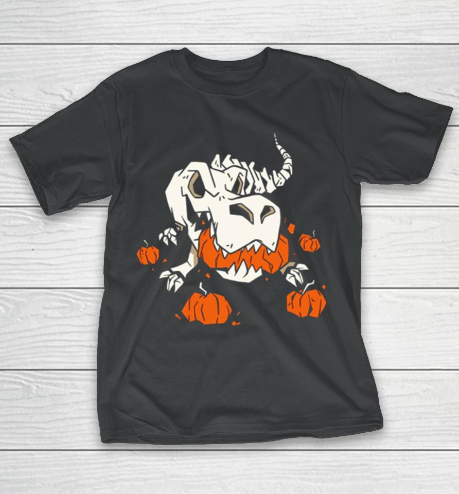 Skeleton Dinosaur Halloween T-Shirt