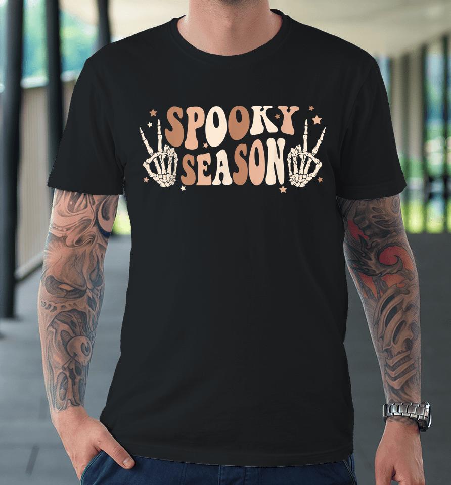 Skeleton Hand Spooky Season Halloween Premium T-Shirt