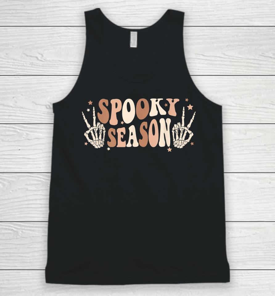Skeleton Hand Spooky Season Halloween Unisex Tank Top
