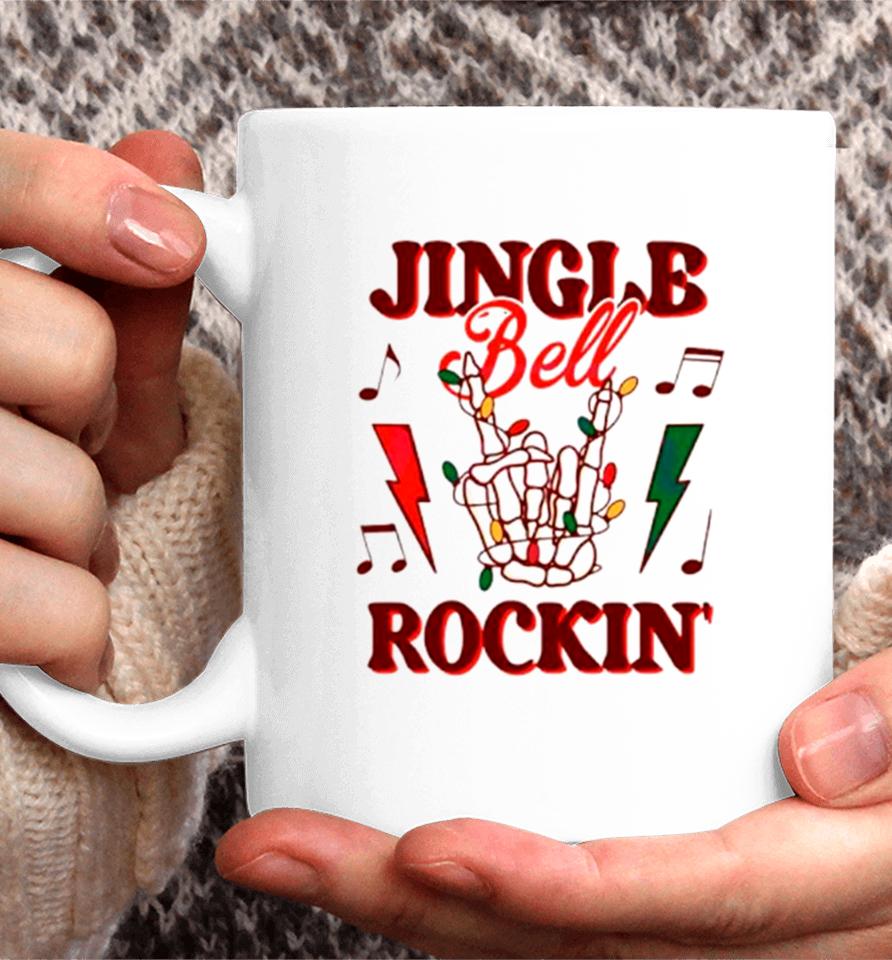 Skeleton Jingle Bell Rockin Retro Christmas Coffee Mug
