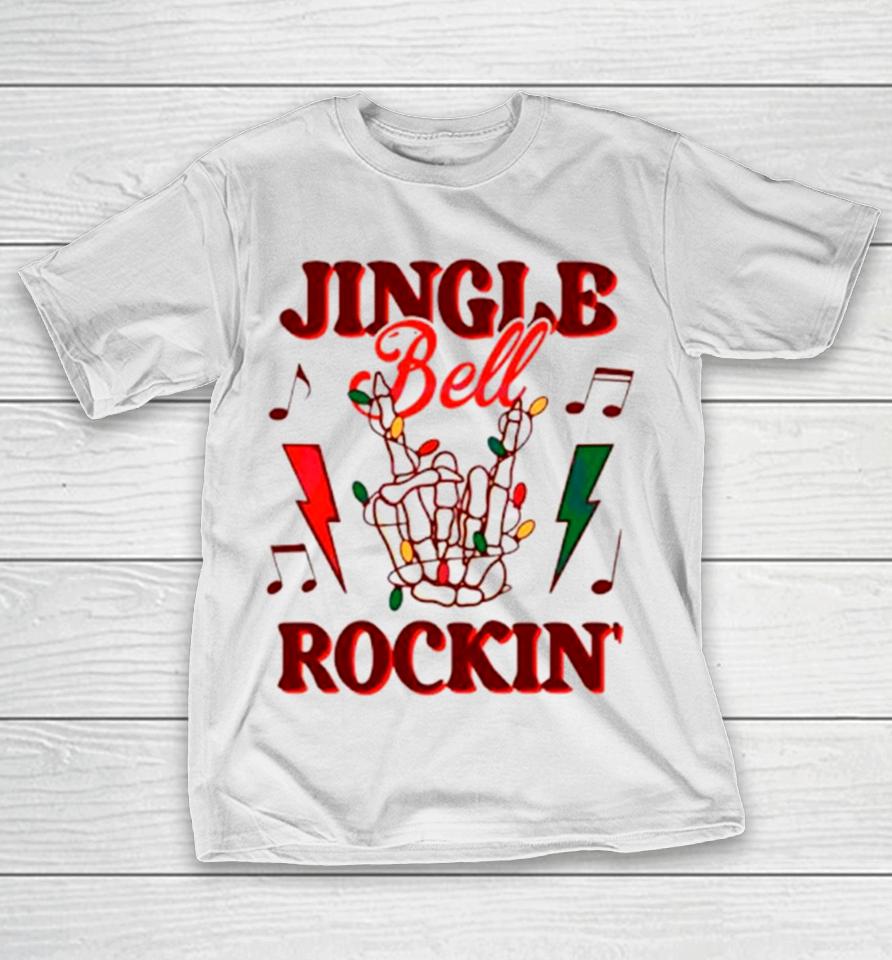Skeleton Jingle Bell Rockin Retro Christmas T-Shirt