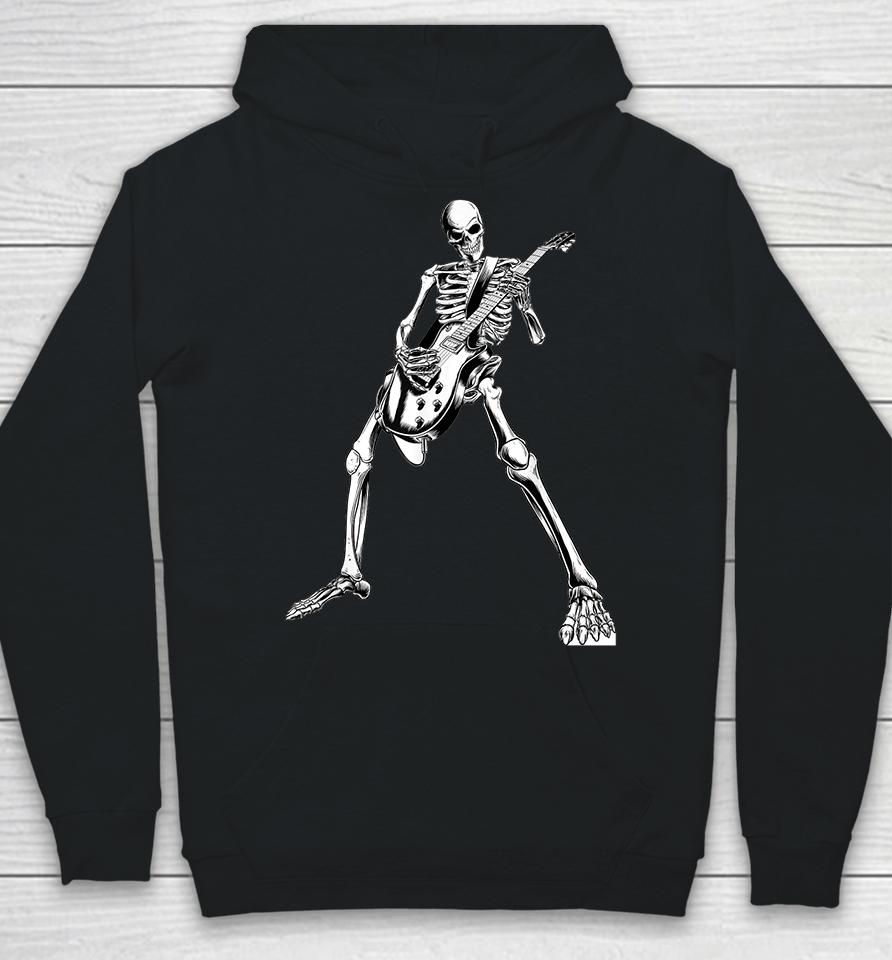 Skeleton Playing Guitar Hoodie
