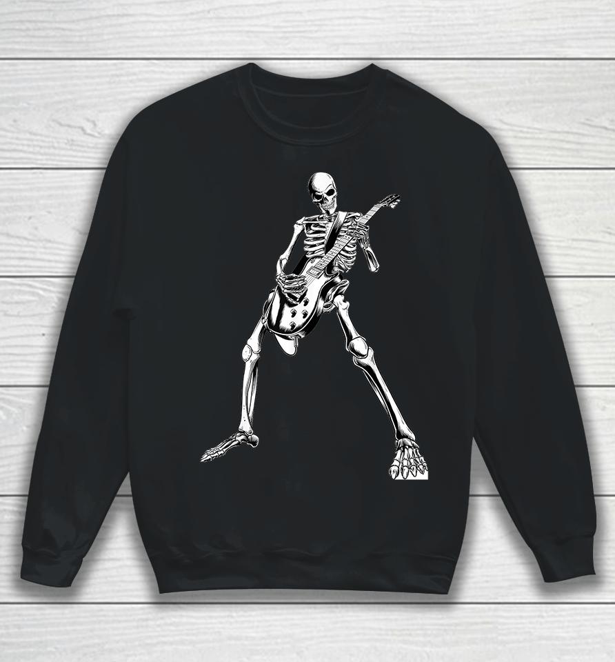 Skeleton Playing Guitar Sweatshirt