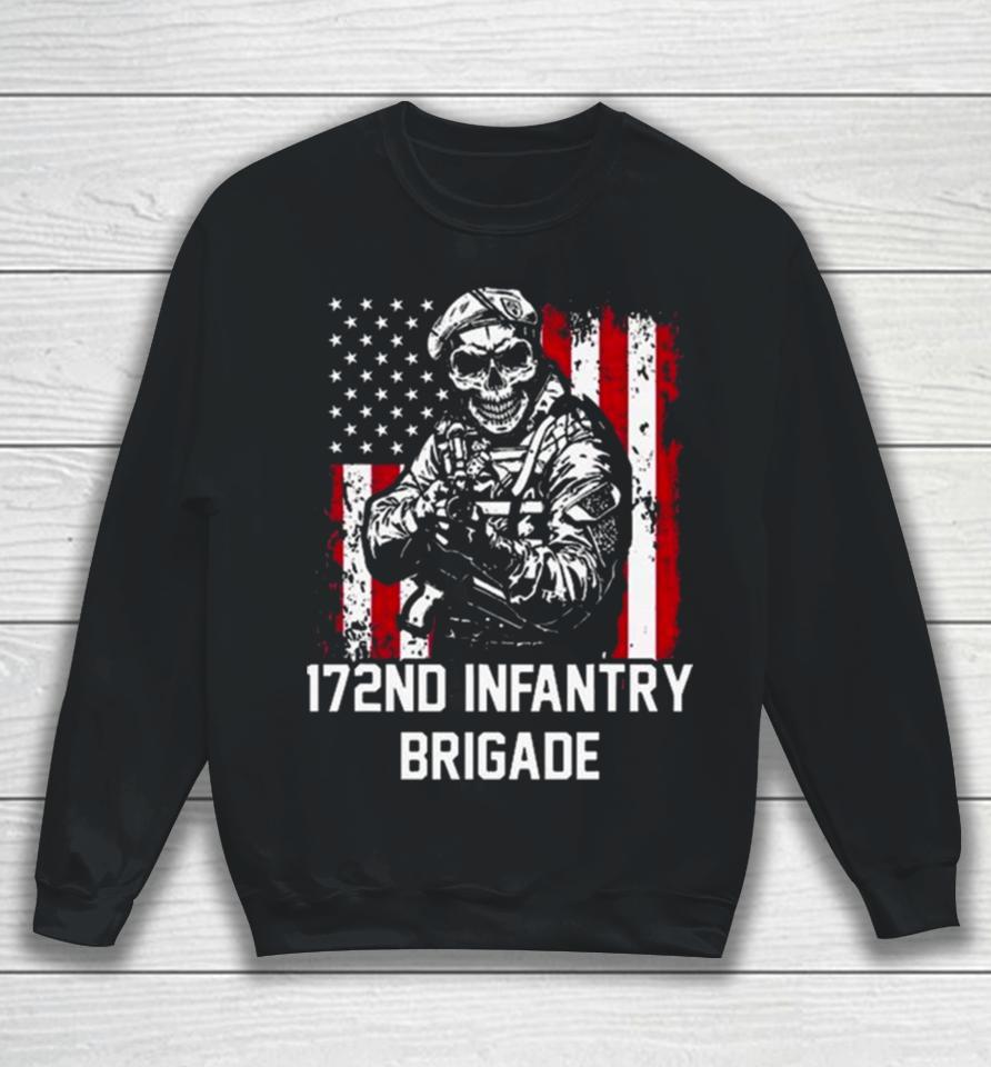 Skull 172Nd Infantry Brigade Usa Sweatshirt