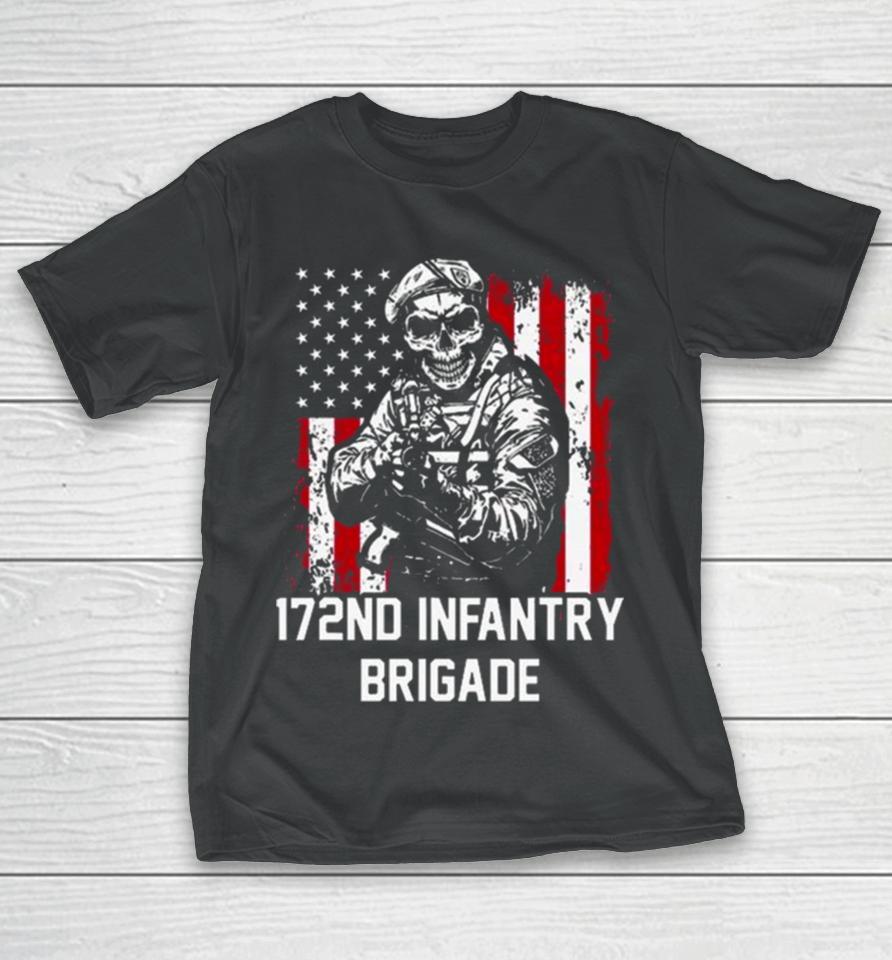 Skull 172Nd Infantry Brigade Usa T-Shirt