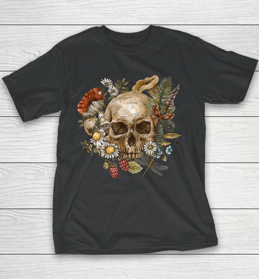 Skull Floral Youth T-Shirt