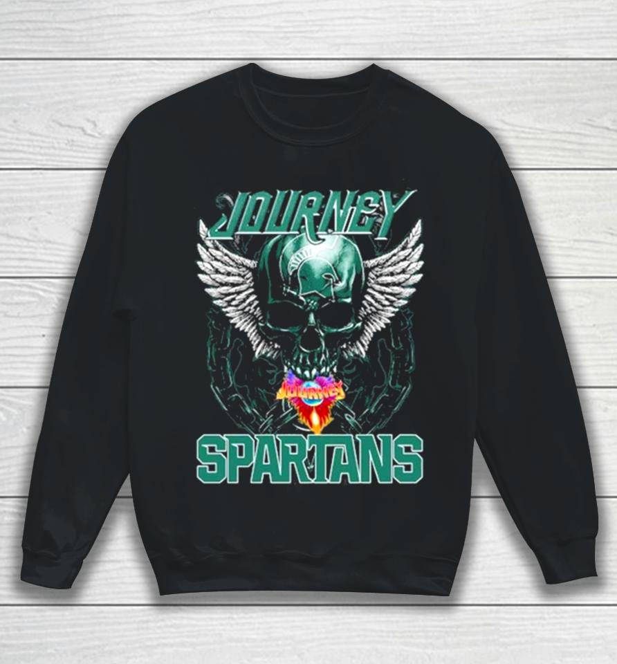 Skull Wings Journey Michigan State Spartans Sweatshirt