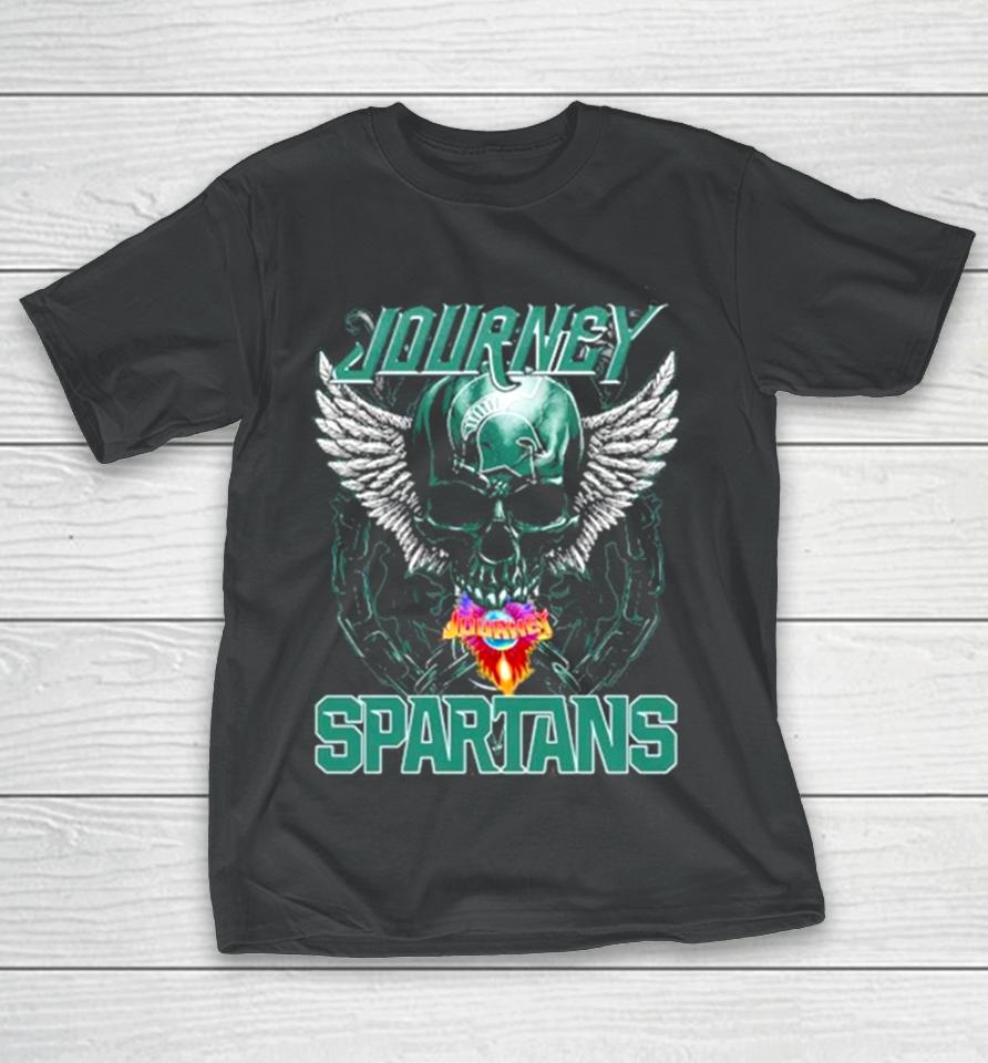 Skull Wings Journey Michigan State Spartans T-Shirt
