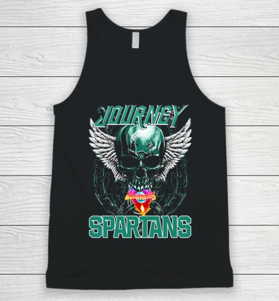 Skull Wings Journey Michigan State Spartans Unisex Tank Top
