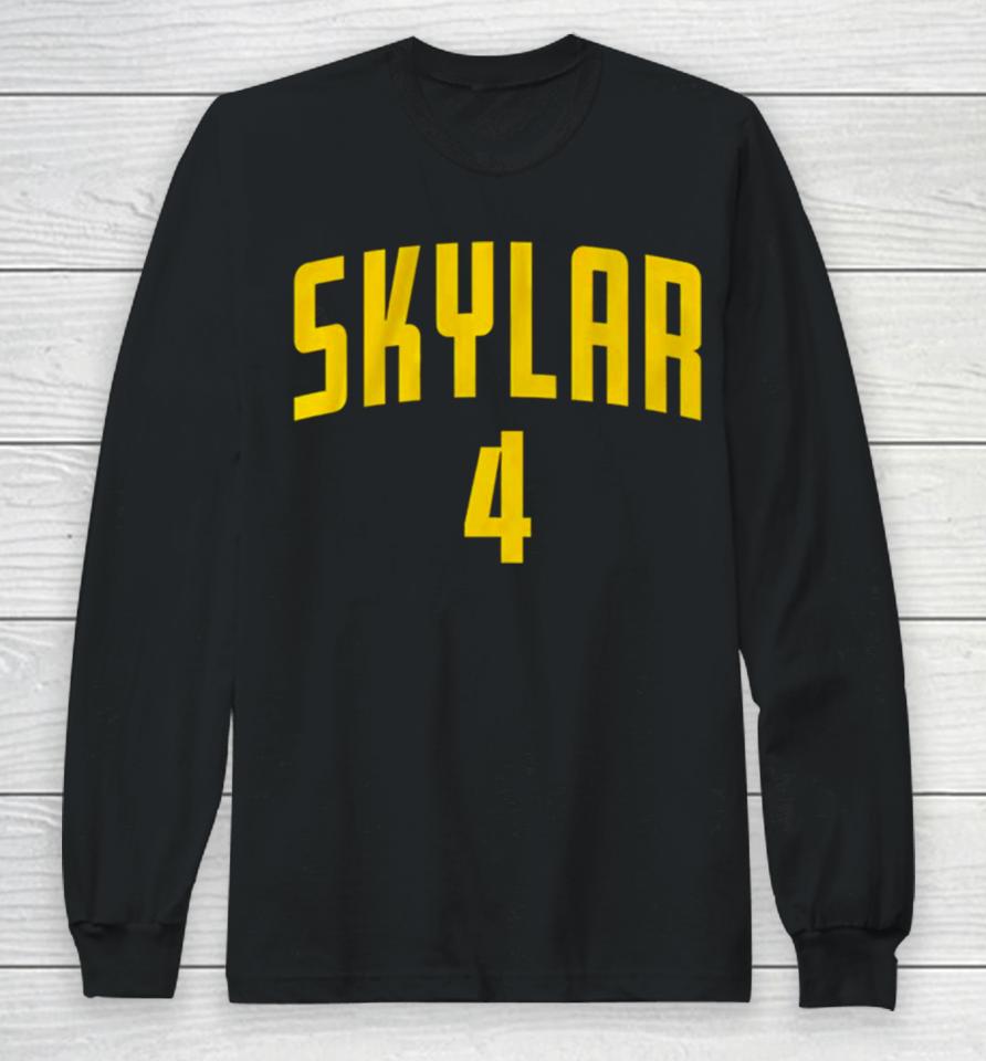 Skylar Diggins Smith Maryland Terrapins Number 4 Long Sleeve T-Shirt