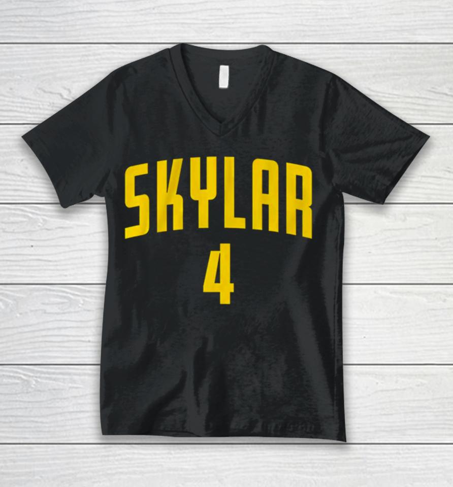 Skylar Diggins Smith Maryland Terrapins Number 4 Unisex V-Neck T-Shirt
