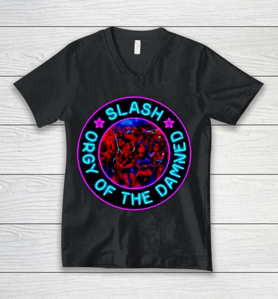 Slash Orgy Of The Damned Unisex V-Neck T-Shirt