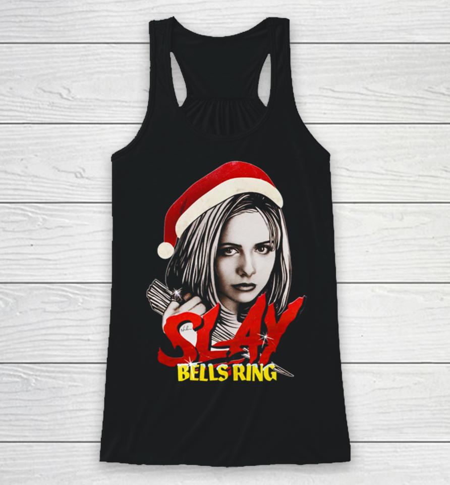 Slay Bells Ring Christmas Racerback Tank