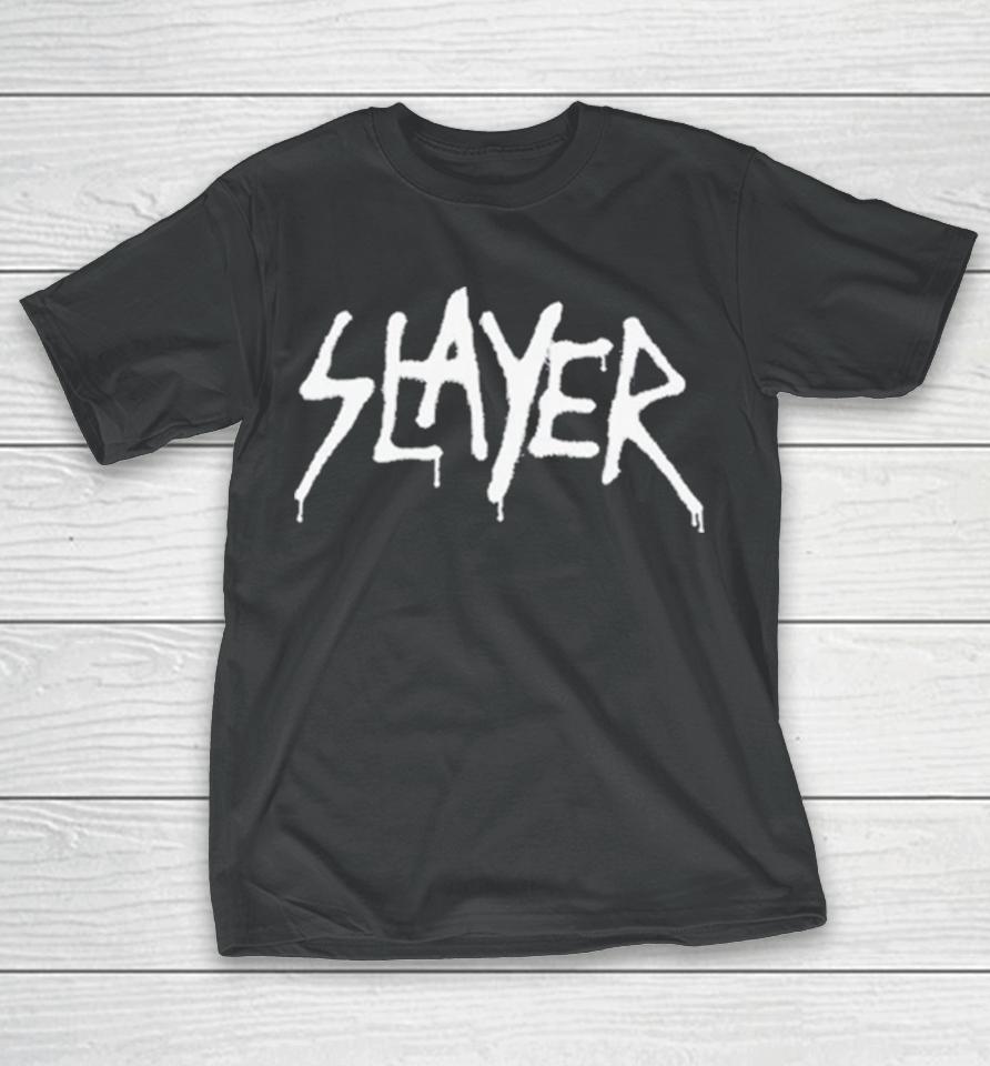 Slayer Spray Paint Puff Ink Logo T-Shirt