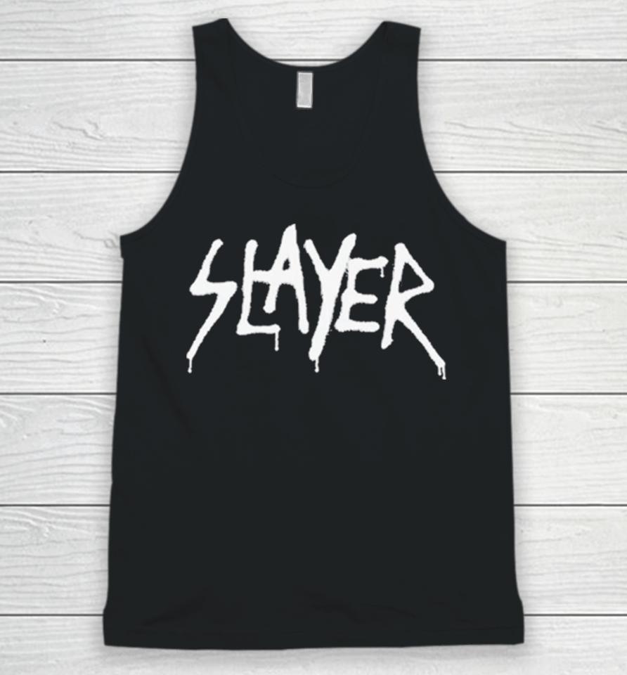 Slayer Spray Paint Puff Ink Logo Unisex Tank Top