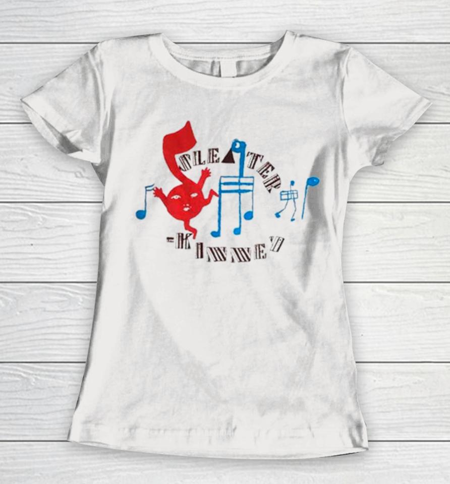 Sleater Kinney Music Notes Women T-Shirt