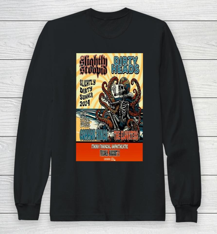 Slightly Stoopid &Amp; Dirty Heads August 2, 2024 Ithink Financial Amphitheatre West Palm Beach Fl Long Sleeve T-Shirt