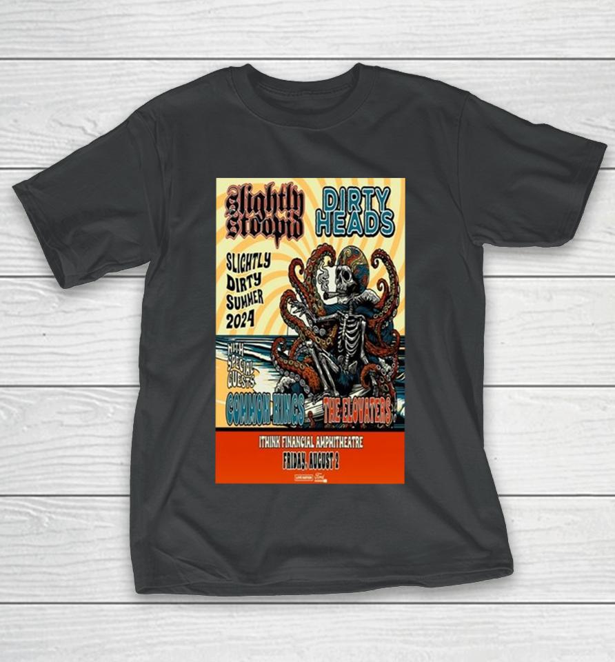 Slightly Stoopid &Amp; Dirty Heads August 2, 2024 Ithink Financial Amphitheatre West Palm Beach Fl T-Shirt