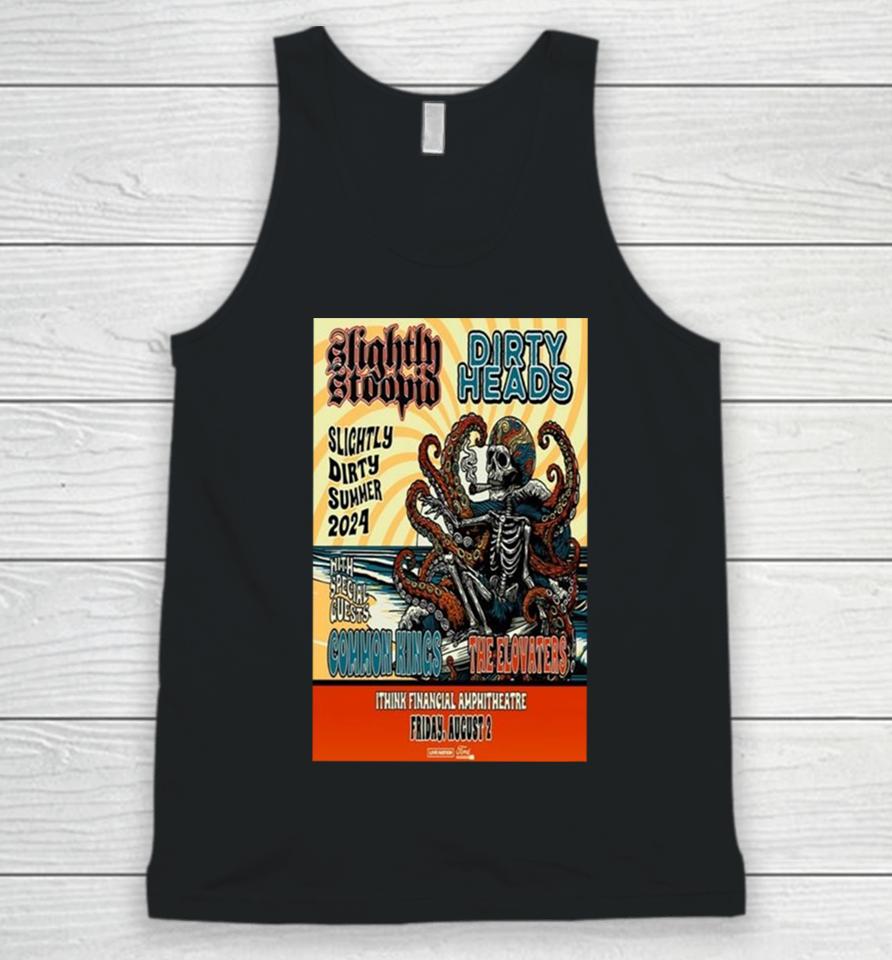 Slightly Stoopid &Amp; Dirty Heads August 2, 2024 Ithink Financial Amphitheatre West Palm Beach Fl Unisex Tank Top