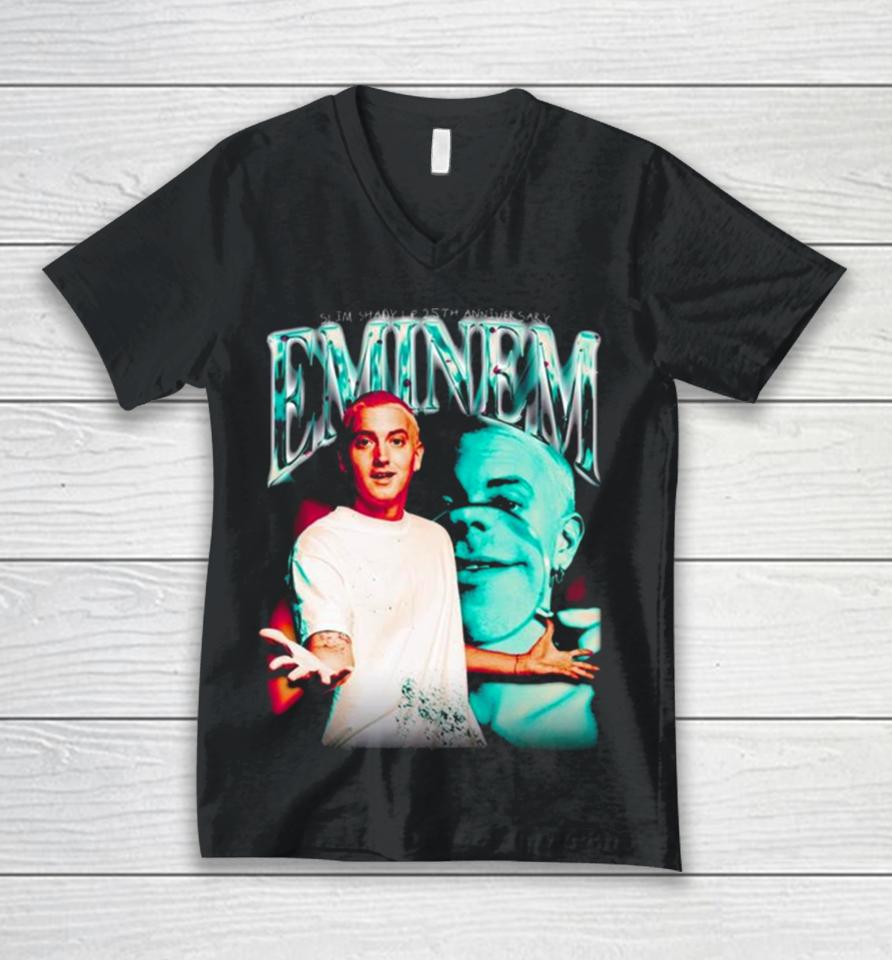 Slim Shady Lp 25Th Anniversary Eminem Unisex V-Neck T-Shirt