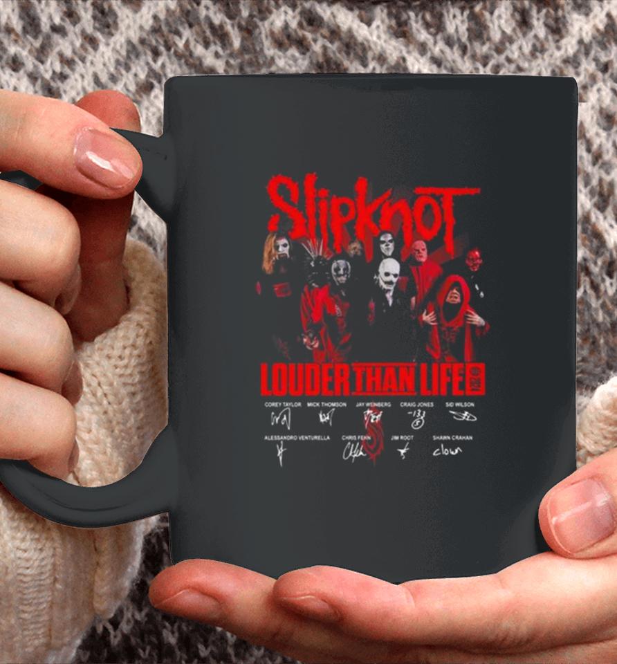 Slipknot Louder Than Life 2024 Signatures Coffee Mug