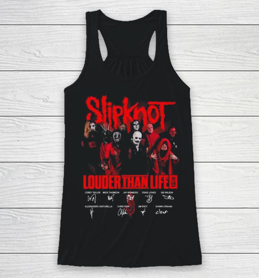 Slipknot Louder Than Life 2024 Signatures Racerback Tank