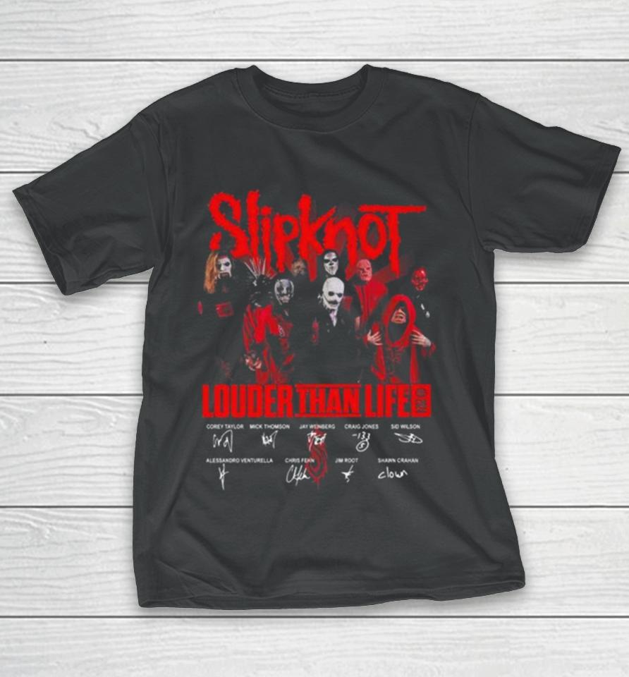 Slipknot Louder Than Life 2024 Signatures T-Shirt